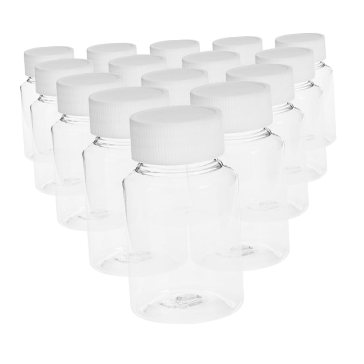 IMIKEYA 22 Botellas de Viaje de Plástico Transparente Tapa y Boca Ancha, 80 Ml, Resistentes y Multipropósito para Líquidos y Medicamentos en Viajes