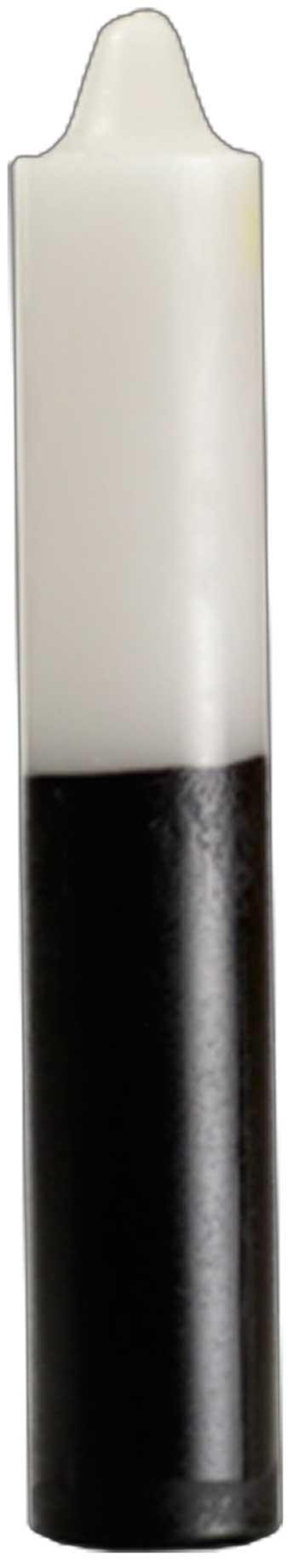 AzureGreen CP1WB Pillar Candle - White And Black44; 9 in.