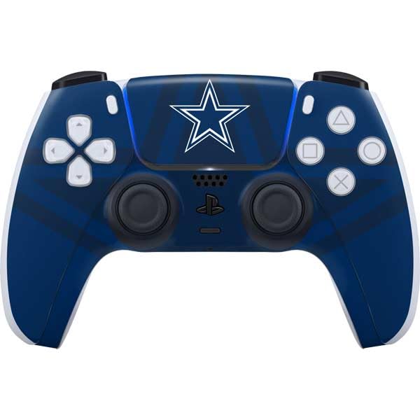 Skinit Decal Gaming Skin Compatible with PS5 Controller - Officially Licensed NFL Dallas Cowboys Double Vision Design