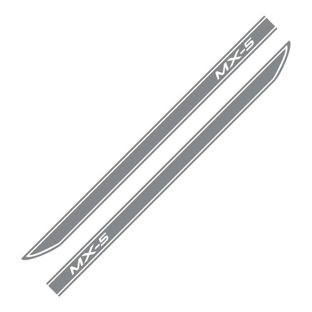 2PCS Car Side Door Stickers,for Mazda MX-5 DIY Racing Sport Stripes Tuning Auto Accessories Film DIY Decals