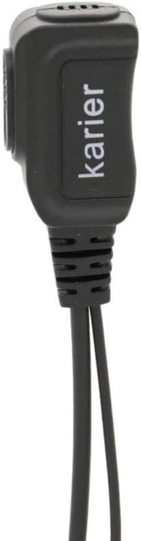 2 Pin Walkie Talkies Headset Earpiece with PTT Mic Tansparent Acoustic Tube for Motorola CP200 GP300 GP3188 CLS1410 CLS1100 Two-Way Radios (10 Pack)