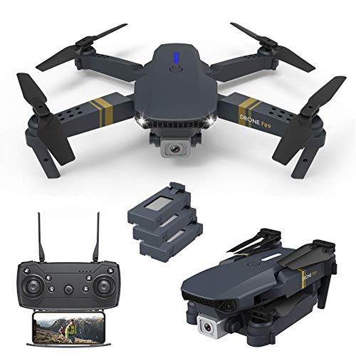 Cuadricóptero portátil FPV WiFi de diseño plegable con tres baterías