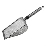 Gartensieb aus Edelstahl mit ergonomischem Griff für Bodenabschirmung und Sandtrennung (2 mm)