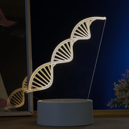 Luminária led 3d, abajur de mesa, DNA- corpo humano