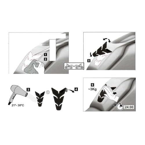 Autocollant genouillère MT-09 pour le confort routier - 7