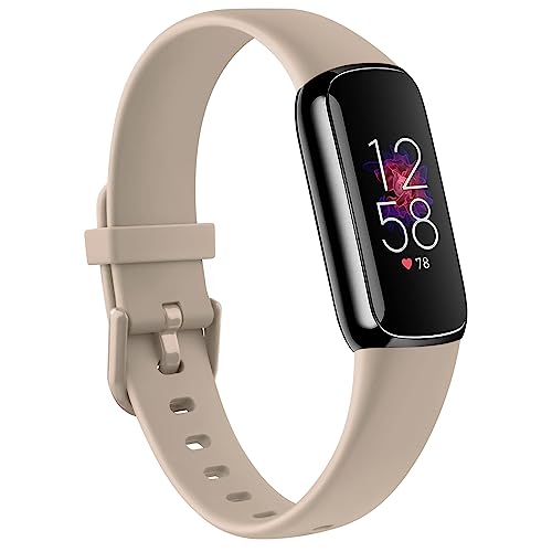 Wanme Straps for Fitbit Luxe Strap for Women Men Waterproof Soft Strap Replacement for Fitbit Luxe/Luxe Special Edition Fitness Tracker (S 5.5"-7.1"