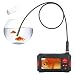 QiudanTimes HD Camera Handheld Endoscope 1080P HD 8mm 5.5mm Dual Lens 4.3 Inch Screen Industrial Borescope 2.0MP Inspection Camera Support Android and iOS(Ã˜8mm-3m Snake Cable)