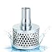 Round Hole Suction Strainer Filter for Pumps with Hose Connector, Carbon Plated Steel Basket Water Suction Filter, with NPT Female Thread, Reduces Solids Entering Pump