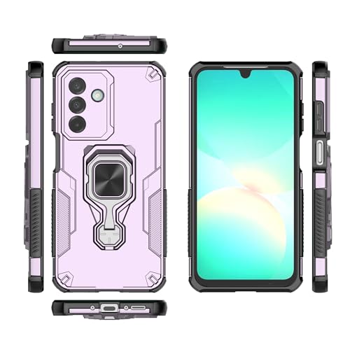Coque Samsung A26 5G rose antichoc de 6,7 pouces avec support intégré - 3