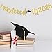 Mastered It 2026 Banner, Graduation Sign, Class of 2026 Congrats Grad Party Decorations Congratulations Assembled Photo Backdrop Supplies (Gold Glitter)