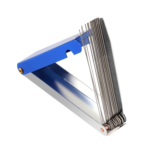 Rubatone Guitar Nut Slotting File Saw Rods Slot Filing Set Needle File Set Luthier Tools Replacement Tip Cleaner Files Blue.