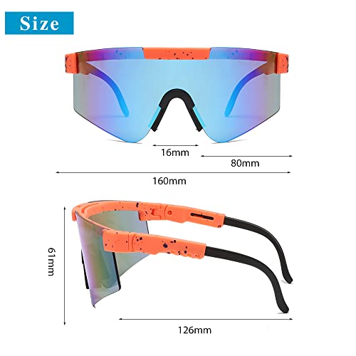 Ecavuipom Outdoor Cycling Sports Anti-Uv400 Unisex Polarized Sunglasses, Mountaineering, Hiking, High-Speed Driving, Fishing, Golf (C25) #TOP3