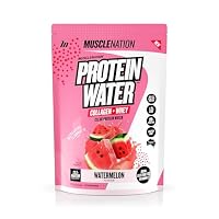 Muscle Nation - Watermelon Protein Water, with a protein blend of Collagen and Whey Protein Isolate, plus Electrolytes, a Refreshing Way to Support Muscle Recovery and Hydration 25 Serves (750g)