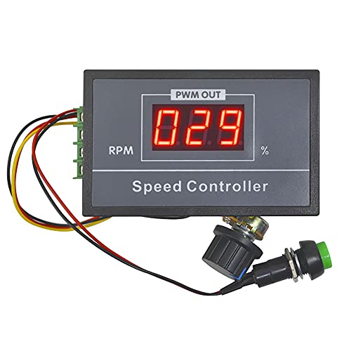 DC 6-60 V 30 A DC Motor Speed Controller in acciaio con Start Stop Switch inox