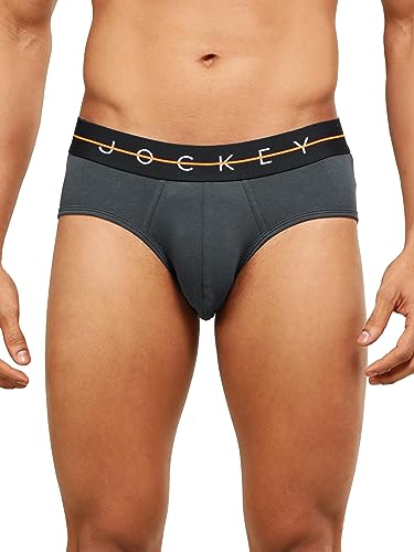 Jockey NY15 Men’s Super Combed Cotton Elastane Stretch Solid Brief with Ultrasoft Waistband