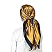 RIIQIICHY Sciarpa per la testa come sciarpa per capelli in raso di seta per le donne Sciarpa a bandana di design quadrato per dormire per avvolgere i capelli di notte 90 cm