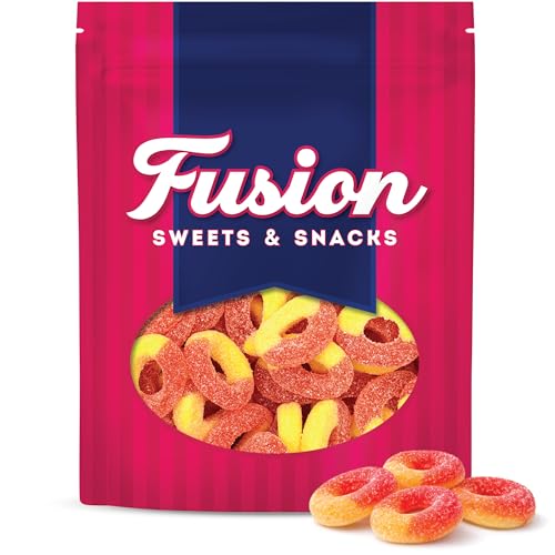 Peach Rings Gummy Candy 1 lb, Resealable Bag — view 3
