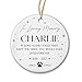 Pet Memorial Ceramic Ornament 2023, Personalized Memorial Dog Loss Ornament, Pet Loss Gift, in Loving Memory Ornament, Memorial Ornament, Custom Pet Keepsake with Name, Cat Dog Memorial Xmas Ornament