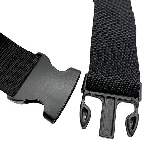 Image of Adjustable Luggage Straps Suitcase Belt Travel Strap Accessories (Black 4Pack)