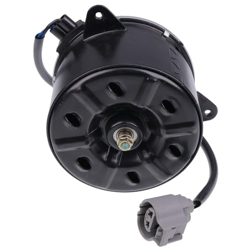 WQSING Cooling Fan Motor Passenger Side 16363-20390 for Lexus RX350 RX400H RX450H 2010-2013 for Toyota Highlander 3.3L V6 FHEV 2006-2010 Radiator 16363-75030
