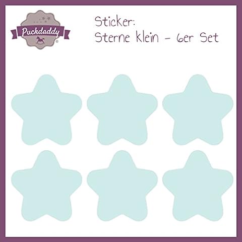 Puckdaddy "Stars Mint Small" 6X Sticker Cover
