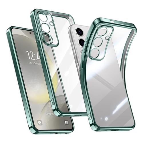 Coque silicone Samsung A13 5G finition placage luxe de couleur verte