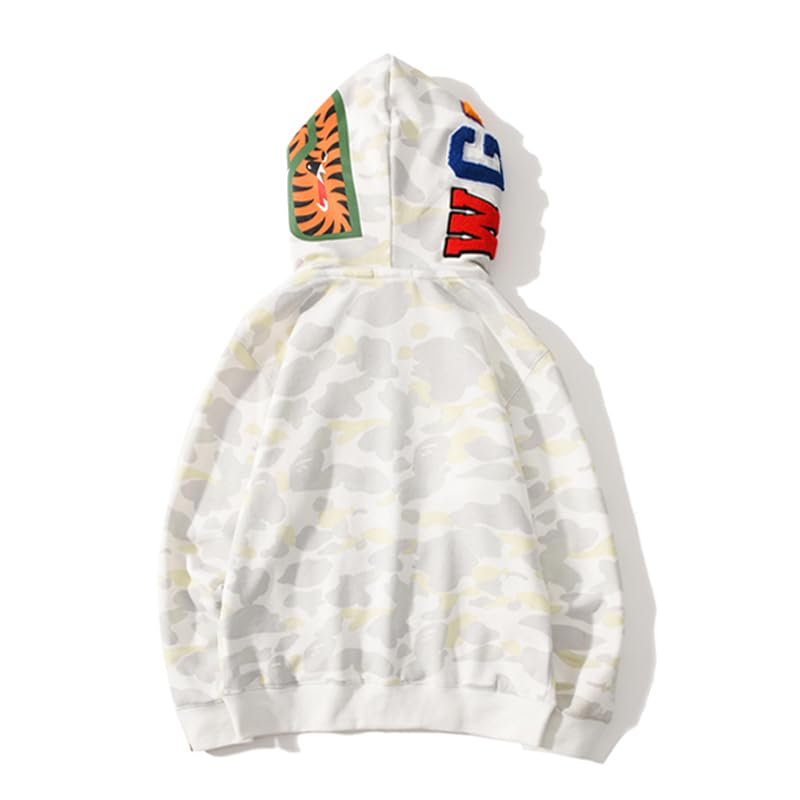 Unisex Reflective Camo Hoodie Jacket, Double Hood Design, Glow in Dark2