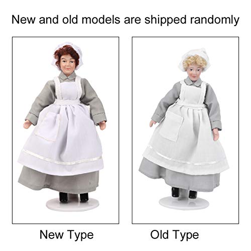 Ritoeasysports Doll People, Dollhouse Miniature Porcelain Doll Model Decoration Ornament With Stand For 1:12 Scale Doullhouse Buildings(Chef) Dolls And Toys #TOP5