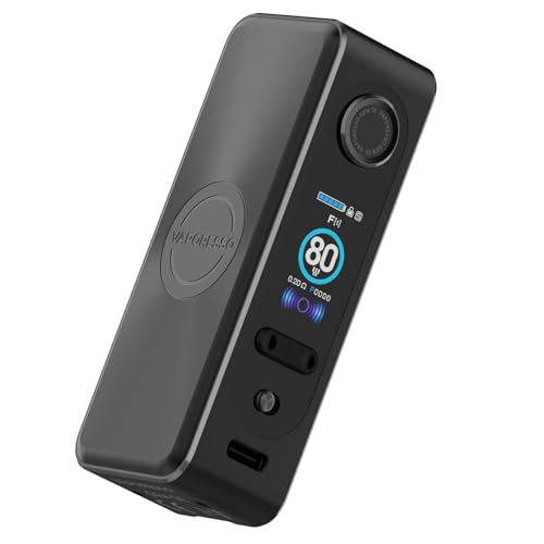 Vaporesso GEN SE Mod 80W Box Mod Support 510 Gewinde Zerstäuber itank T Tank und DTL Vaping, Batterie (nicht im Lieferumfang enthalten), 0.96 Zoll TFT Bildschirm Kein Nikotin (Dunkelschwarz) – Bild 4