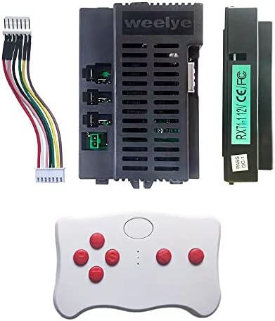 WEELYE RX71 12V High Power Kids Ride on Car Remote Control Receiver Controller Box Kit, 2.4G Bluetooth RX37 12V Power Wheel Ride On Car Replacement Parts Remote Controller Conversion Kit
