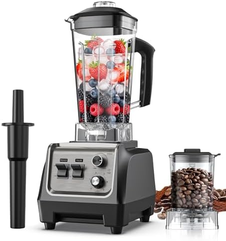 H-Duka Blender for Smoothies with 1800 Watt Motor Powerful Counte...