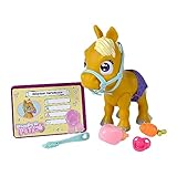 Simba 105950009 - Pamper Petz Pony, 24cm Spielzeug Pferd mit Trink- und Nässfunktion, Fohlen, kämmbarer Schweif, Color Change, Tierbaby mit Windel, 11 Überraschungen, für Mädchen und Jungen ab 3 Jahre
