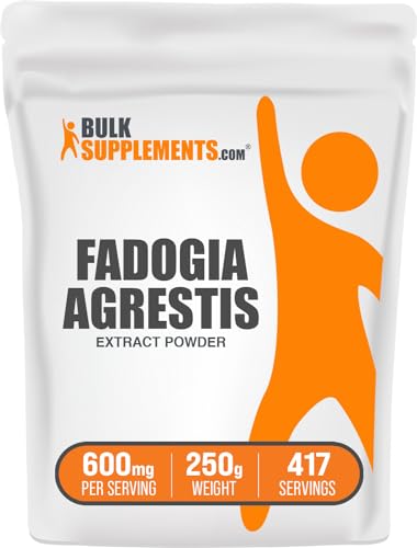 BulkSupplements.com Fadogia Agrestis Extract Powder - Fadogia Agrestis Supplement Fadogia Agrestis 600mg - for Energy Boost Gluten Free 600mg per Serving 250g (8.8 oz) (Pack of 1)