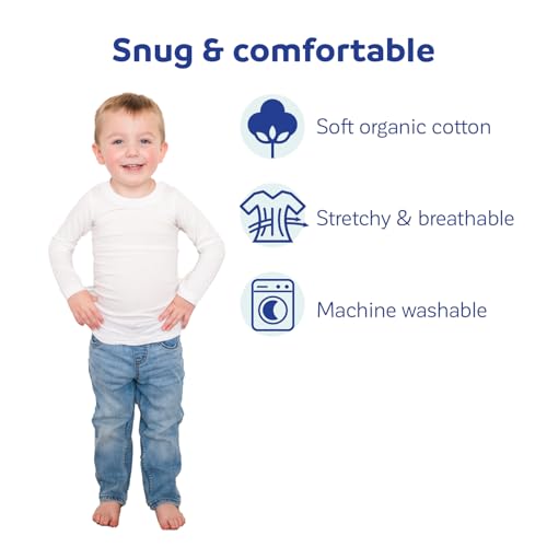 Fun and Function Sens-ational Hip Hugging Tee - Long Sleeve Compression Shirt for Boys & Girls - Sensory Compression Shirt for Kids & Teens - Navy - X-Small - Image 6