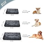 Dog-BedCrate-Pet-Bed-Kennel-PadSoft-PlushComfortable-Dog-BedWashableSuitable-for-Medium-Large-DogsDark-Grey