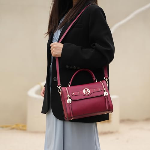 MKF Collection Crossbody Bag for Women, Vegan Leather Designer Shoulder Bag Purse Handbag By Mia K3