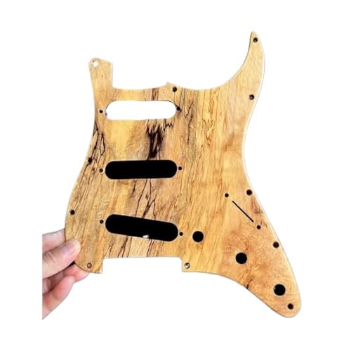 Pickguard pour guitare électrique érable moucheté contre les rayures de médiator