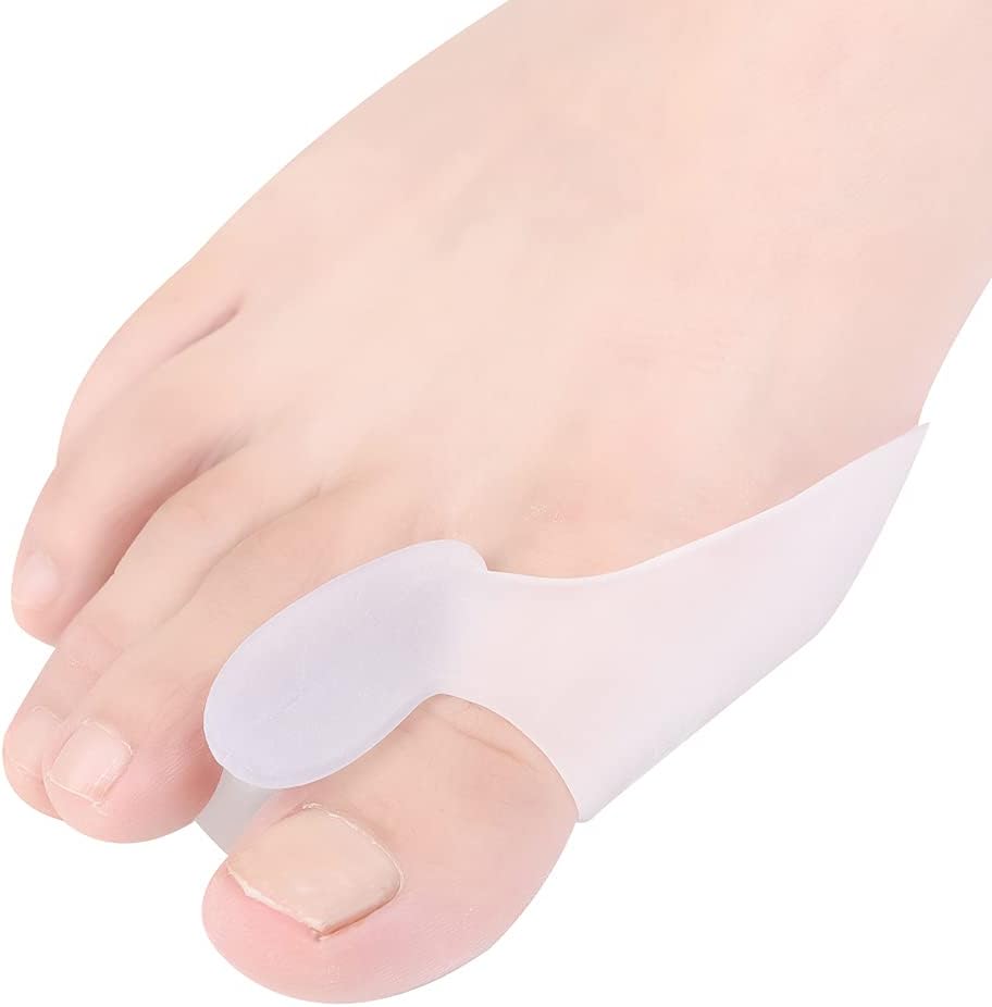 Bunion Toe Corrector Pads 8Pcs, Toe Separator for Overlapping Toes, Toe Spreader Protectors Gel Bunion Cushions Guards Pads for Women and Men (clear)