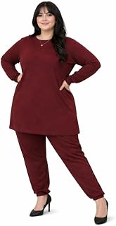Women's Round Color Two-Piece Set | Long Sleeve Top & Wide Leg Pants Co-ord Set |and Big Size Casual Wear Co ord Set Price In India