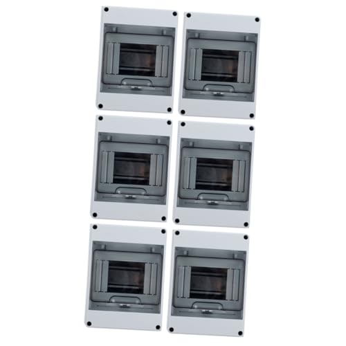 Caja de distribución de 3 series con ventana transparente e instalación exterior