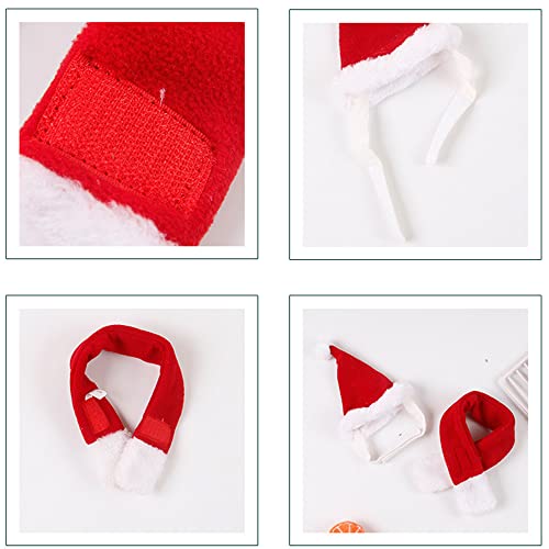 Dog Cat Pet Santa Hat Scarf And Collar Bow Tie Christmas Costume For Puppy Kitten Small Cats Dogs Pets #TOP5