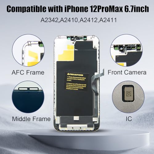 Réparer écran iPhone 12 Pro Max cassé avec le bloc LCD tactile EFAITHFIX - 3