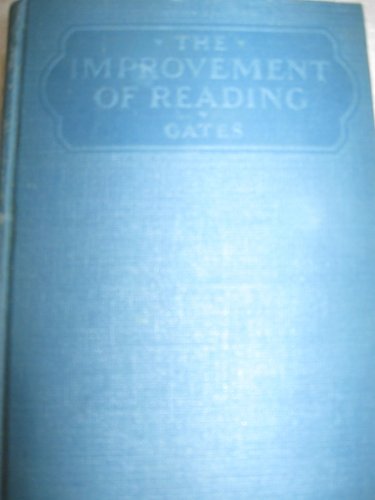 The improvement of reading;: A program of diagn... B0007DEEY8 Book Cover