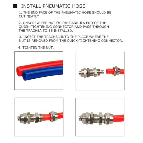 Conector neumático KL-PM6 de cobre premium con rosca recta de alta gama 3