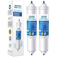 GOLDEN ICEPURE Filtro per frigorifero Compatibile Con Samsung DA29-10105J, DA29-10105J HAFEX/EXP, DA99-02131B, WSF-100, EF9603, HAIER LG Frigorifero a linea, 2 pezzi.