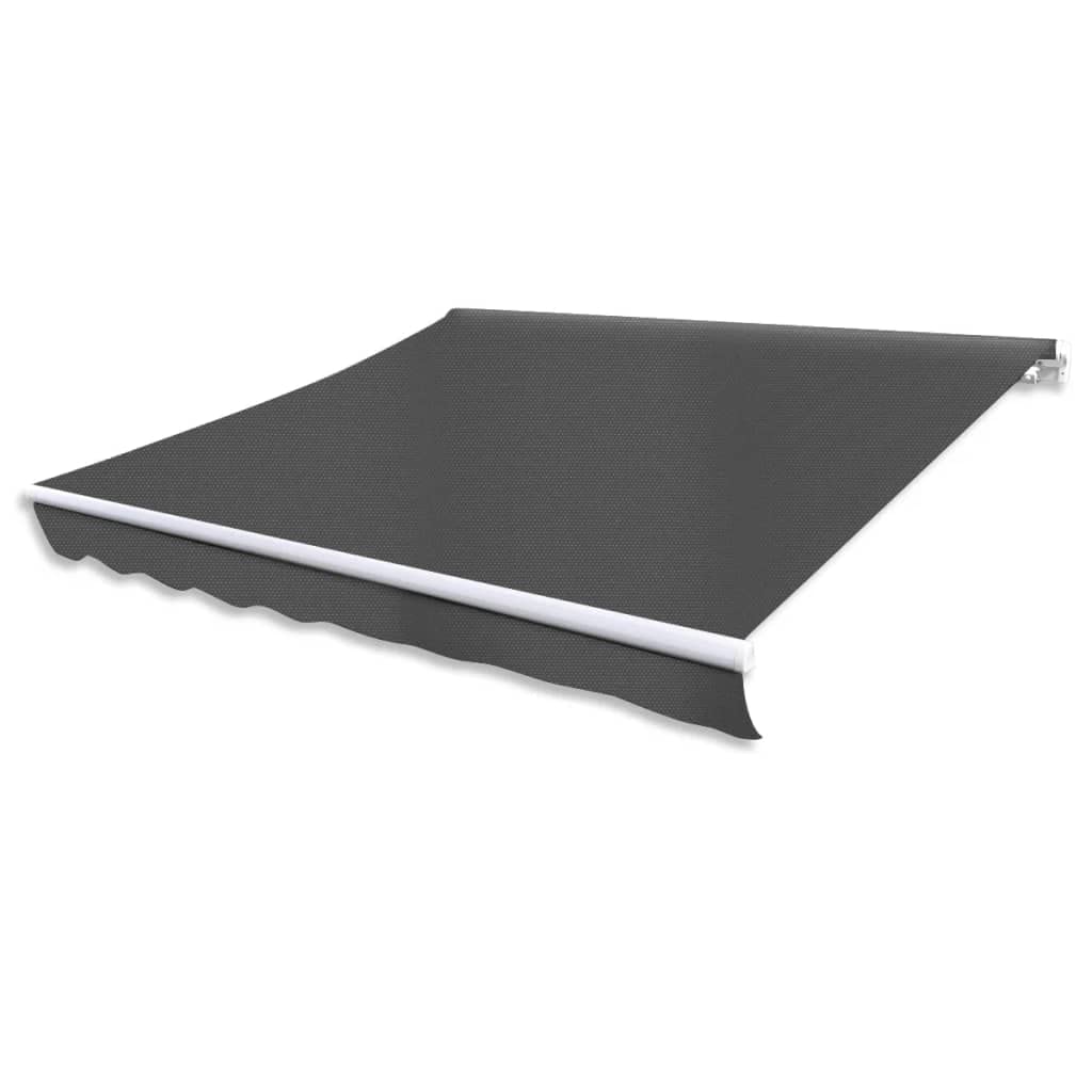 Store de jardin anthracite 300 cm articulé pour une ambiance feutrée
