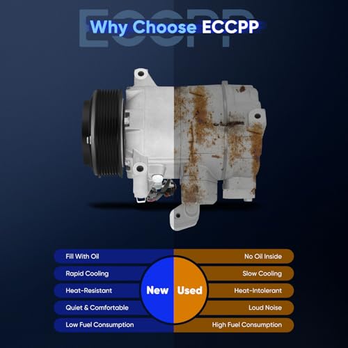 Image of ECCPP A /C Compressor with Clutch for Infiniti EX35 FX35 3.5L 2009-2012 | for Nissan 370Z 3.7L 2009-2020 for Infiniti Q70L Q60 QX50 3.7L 2014-2015 Fast Cooling AC Compressor