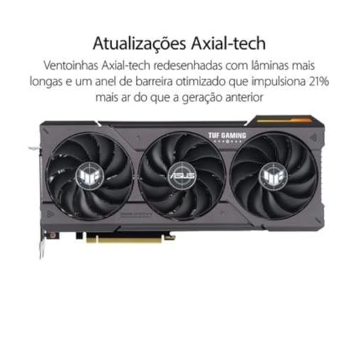 Placa de Vídeo RTX 4060 Ti OC Edition TUF Gaming NVIDIA GeForce, 8 GB GDDR6, ARGB, DLSS - TUF-RTX406