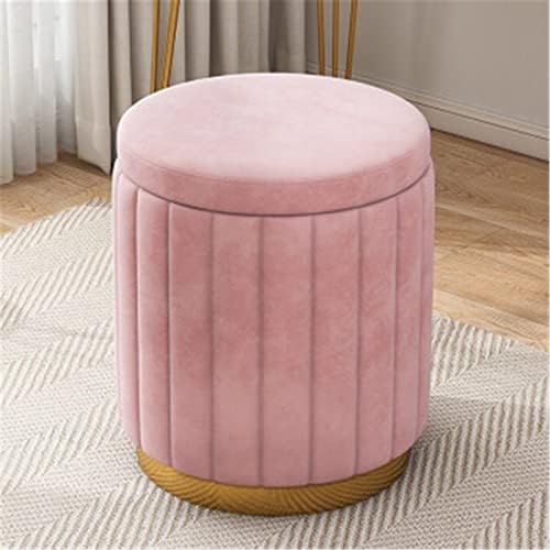 Modern Foldable Makeup Stool with Storage, Compact Design for Bedroom Vanity, Space-Saving Furniture for Makeup and Grooming Essentials