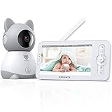  Monitor de Bebé, SUPERUNCLE Vigilabebés con Cámara Vigilancia 1080P